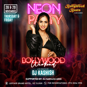 Bollywood Neon Party at Juffair Grand Hotel Concerts