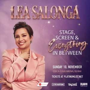 Lea Salonga Live at Coca-Cola Arena in Dubai Concerts